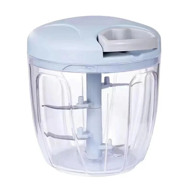 Manual Meat Grinder Garlic Chopper Rotating Garlic Press Vegetable Onion Cutting Machine，160/500/900ML
