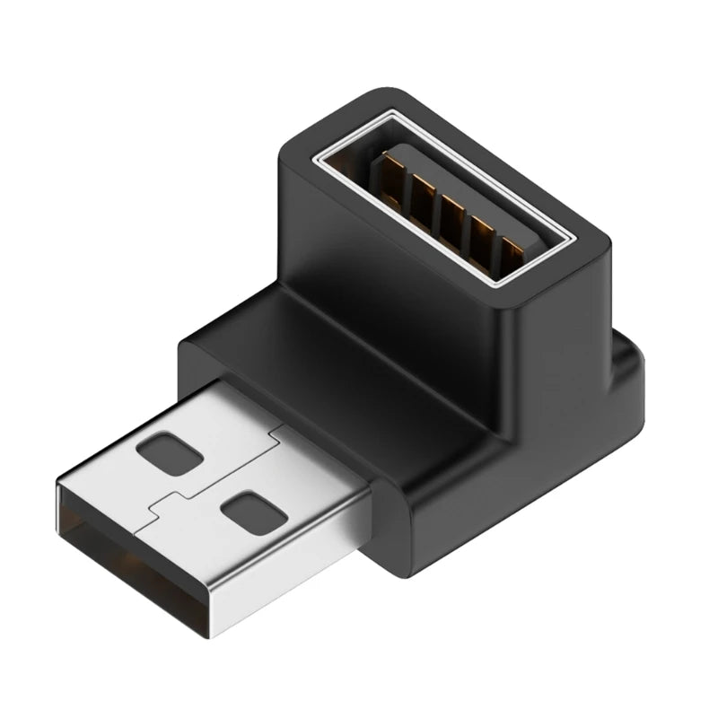 90 Degree USB 3.0 Male to Female Right Angle Extension Adapter USB Upward  Elbow Adapter 10Gbps For Laptop PC Connector Converte