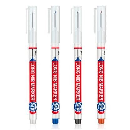 4PCS 20mm Deep Hole Long Nib Multi-Purpose Head Markers for Metal Perforating Pen Woodworking Decoration Art Supplies
