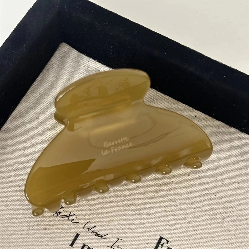 Elegant Acetate Hair Claw Medium Size Sweet Hair Clip Shark Clip Women Hair Accessories Headwear