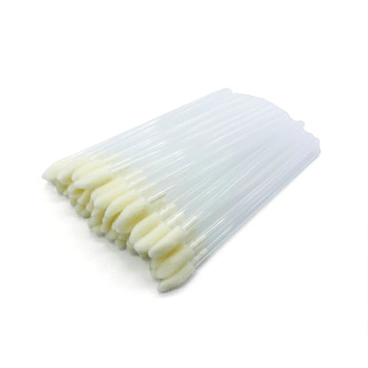 50pcs Disposable Lip Brushes Eyelash Applicator Mascara Wands Brush Lipstickers Wands  Makeup Tools EyelashExtension Supplies