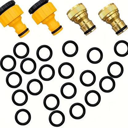 Durable Rubber O-Ring Set for Car Wash - Fit, Leakproof Seal for Water Gun & Faucet Connectors