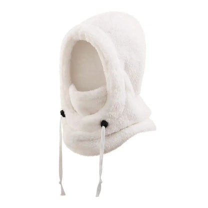 Integrated cold-proof hat and scarf, winter cold-proof ear-protecting and windproof face mask for boys and girls aged 3 to 10