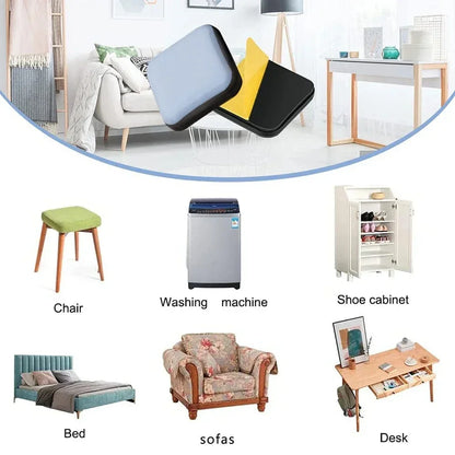 PTFE Square Feet Glider Sliding Pads Home Furniture Sliders Floor Mover Pads for Household Hardware
