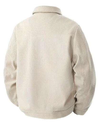 New Autumn Corduroy Jacket for Men with a Lapel, Trendy Japanese Style Loose Coat