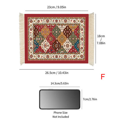 1pc Coffee Mat, Bohemian Style Coffee Pad Cup Mat, Multi-purpose Anti-slip Placemat, Coaster Coffee Accessories