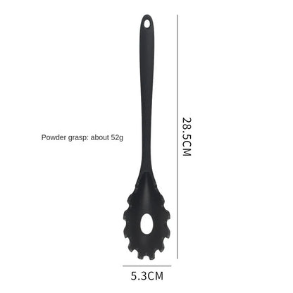 1 ‌ /7-Piece Silicone Kitchen Utensil Set - Non-Stick Spatula, Spoon, Skimmer, Pasta Clip & More for Cooking & Baking