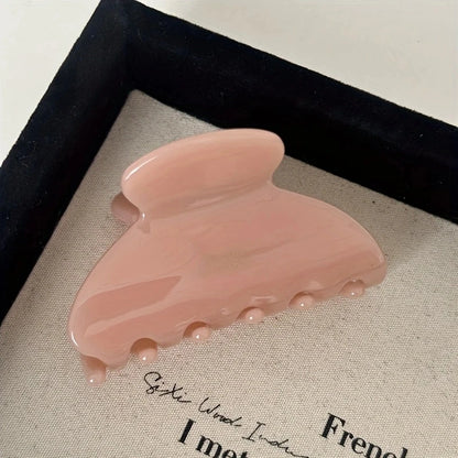 Elegant Acetate Hair Claw Medium Size Sweet Hair Clip Shark Clip Women Hair Accessories Headwear