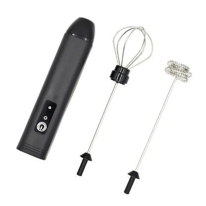 Electric Milk Frother + Egg Beater Wireless Type-C Charging 3 Speeds Mini Handheld Foam Maker Coffee Whisk Cooking Tools