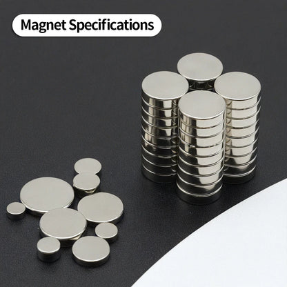 Powerful Neodymium Magnet N35 NdfeB Permanent Magnetic imanes Round Super Strong Fridge Magnets DIY 2/4/5/6/8/10x2/3mm