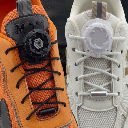 Automatic Shoe Laces No Tie Shoelaces Swivel Buckle Laces Sneakers Thick Rope Shoelace Children Adult Quick Shoe Laces Unisex