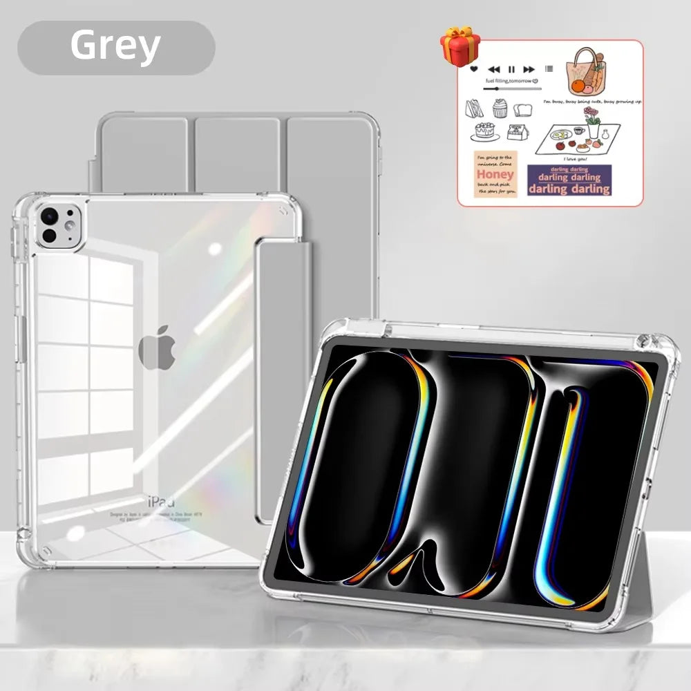 For iPad 10th Generation Case iPad 10.2 7 8 9th Gen Cover For iPad Air 4 5 6 10.9 11 12.9 13 M2 M3 M4 9.7 Mini6 7 11th（A16）Case