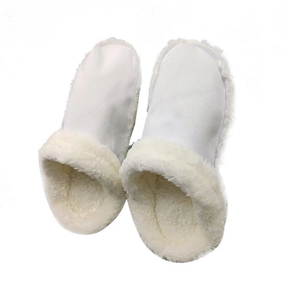 1pair Hole Shoes Velvet Liner Winter Warm Shoes Covers Thickened Soft Shoes Cover Detachable Cotton Sleeve Plush Inner Liner