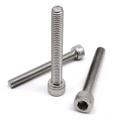 HZYUEGOU M2 M2.5 M3 M3.5 M4 M5 M6 M8 Over Ultra Long 200mm 304 A2 Stainless Steel Allen Hexagon Hex Socket Head Cap Bolt Screw