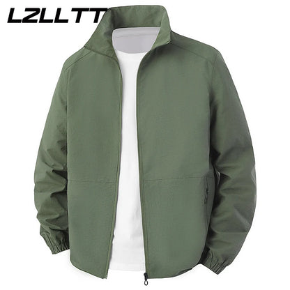 Spring Men Waterproof Jackets Mens Windproof Casual Jackets Coats Autumn Mens Fashion Outdoor Jackets Windbreaker Male LZLLTT