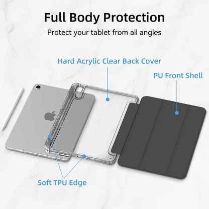 For iPad 10th Generation Case iPad 10.2 7 8 9th Gen Cover For iPad Air 4 5 6 10.9 11 12.9 13 M2 M3 M4 9.7 Mini6 7 11th（A16）Case