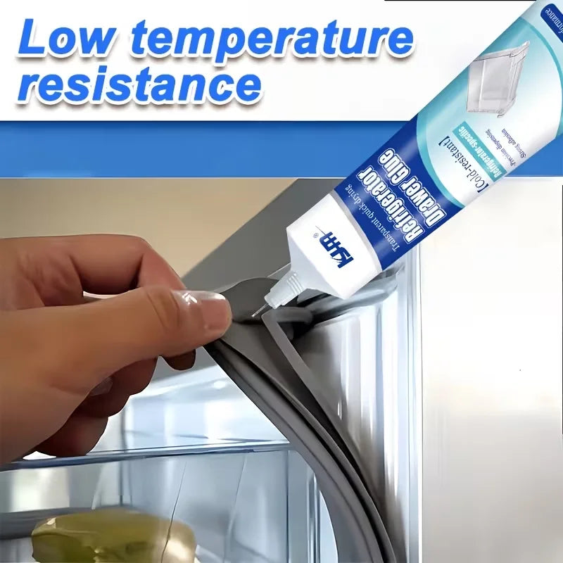 Refrigerator Repair Glue 25ML Cold Resistant Waterproof Adhesive for Fridge Drawer Door Seal Quick Drying for Plastic Glass