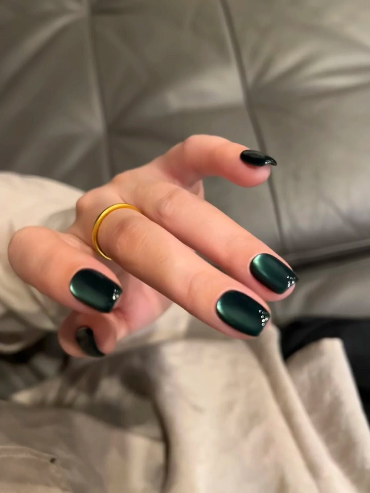 WS Black Glass Cat Magnetic Gel Nail Polish Punk Style Nail Art Manicure Varnis Semi Permanent Gel for Winter Nail Supplies
