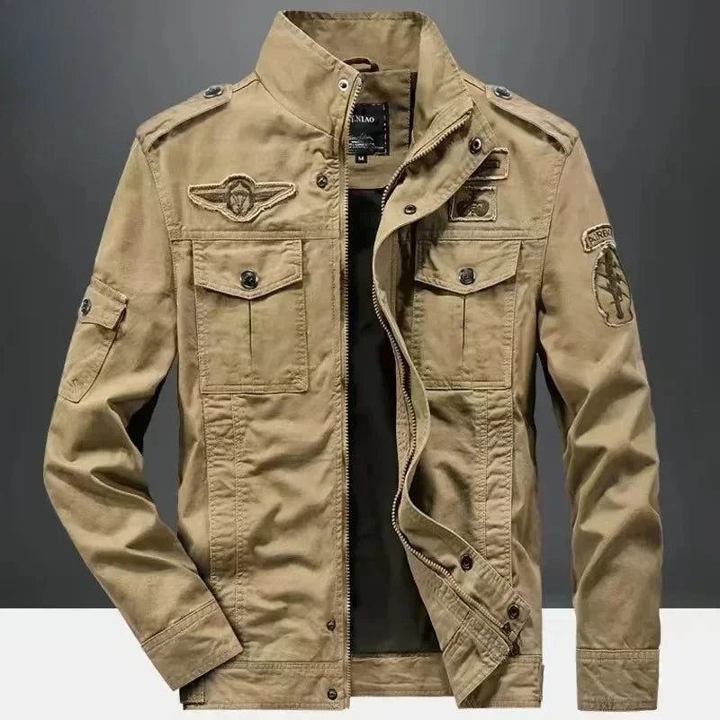 New Casual Climbing Pilots Jacket Men Plus Size 6XL Jaqueta Masculina Working Clothes Spring Autumn Cargo Mens Jackets Coat