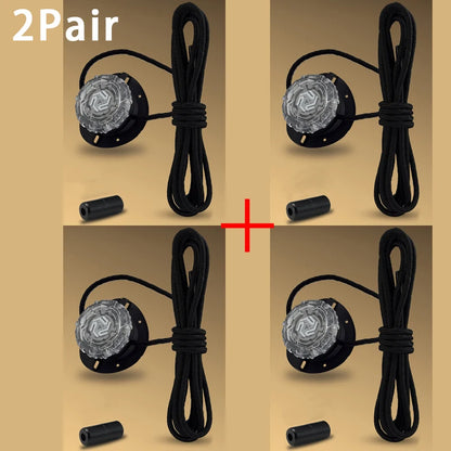 Automatic Shoe Laces No Tie Shoelaces Swivel Buckle Laces Sneakers Thick Rope Shoelace Children Adult Quick Shoe Laces Unisex