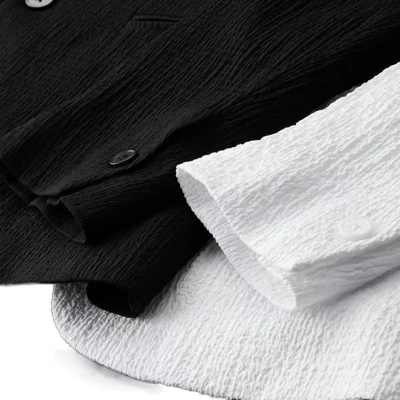 Autumn New Fashion Suit Men's Long Sleeved High End Quality Casual Set Korean Edition Casual Two Piece Set