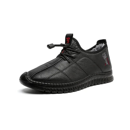 Winter men's boots are warm waterproof non slip thick walking boots, and oversized work shoes for men aged 38-48 platform boots