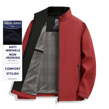 Top Quality New Men's Stand Collar Jacket Lightweight Windbreaker Outdoor Jacket Coats Soft Shell Autumn Casual Outerwear 2026