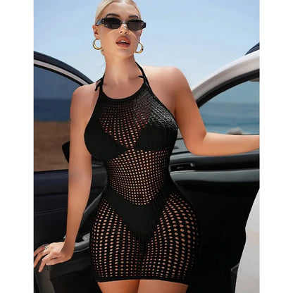 Lingerie Babydoll Mini Dress Lady Lenceria Chemises Sexy Bodysuit Mesh Body Stocking Temptation Intimate Beach Nightwear Dress