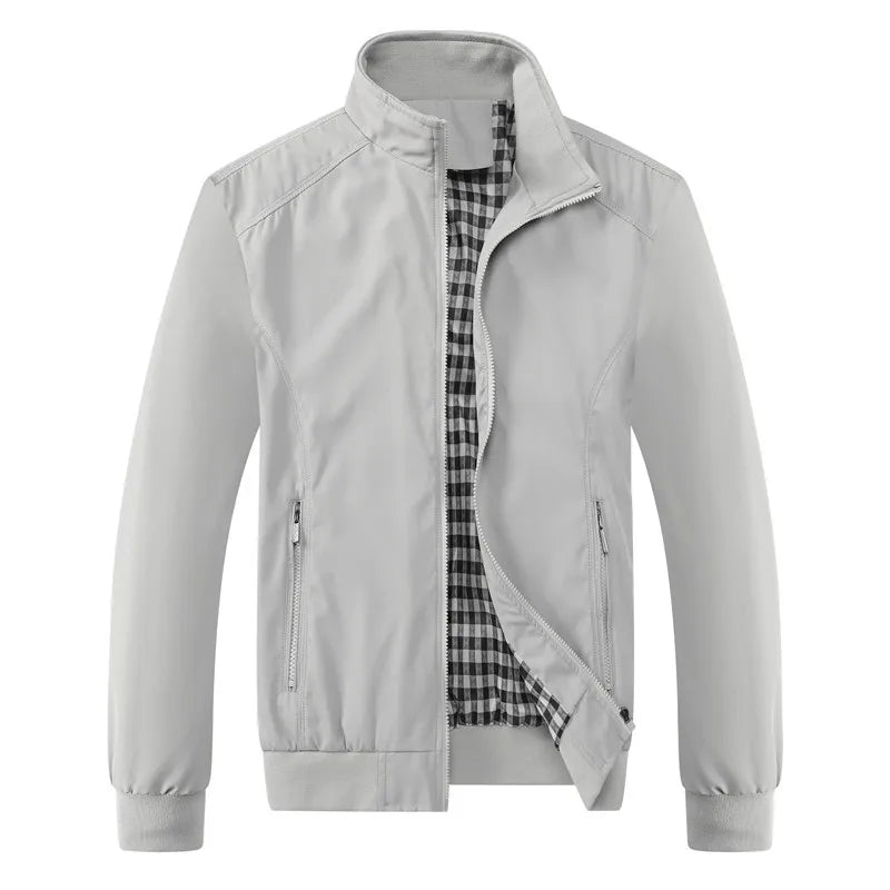 Spring Autumn Casual Solid Fashion Slim Bomber Jacket Men Overcoat New Arrival Baseball Jackets Men's Jacket M-6XL 8XL Top