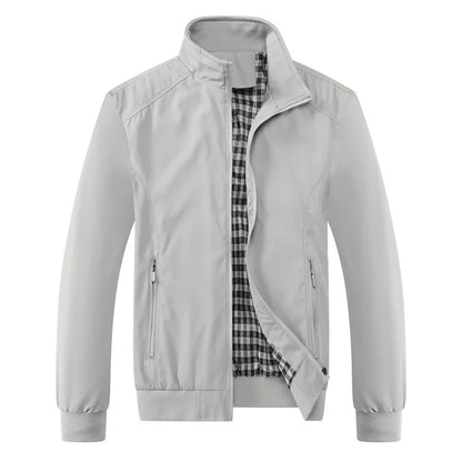 Spring Autumn Casual Solid Fashion Slim Bomber Jacket Men Overcoat New Arrival Baseball Jackets Men's Jacket M-6XL 8XL Top