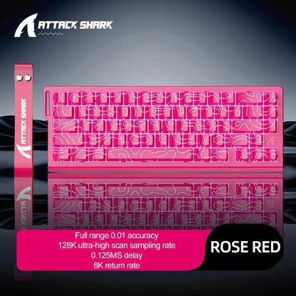 X68HE X68PRO ATTACK SHARK Magnetic Mechanical Keyboard 0.125ms Ultra Low Latency PO Cotton Silicone Fill RGB Backlit 8K Wired