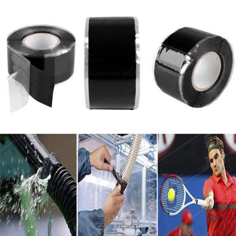 Versatile Self-Fusing Silicone Tape - Waterproof, High-Temperature Resistant for Leak Repair & Insulation, Easy Cut to Size