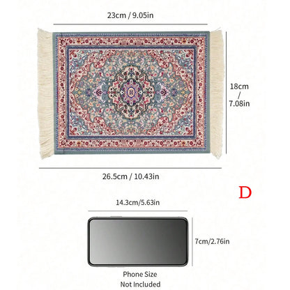 1pc Coffee Mat, Bohemian Style Coffee Pad Cup Mat, Multi-purpose Anti-slip Placemat, Coaster Coffee Accessories