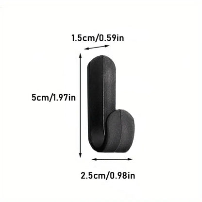 6PCS Strong Self-Adhesive J-Hooks – Waterproof Wall Hangers for Keys, Towels, Umbrellas – Kitchen & Living Room Organizer