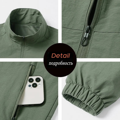 Spring Men Waterproof Jackets Mens Windproof Casual Jackets Coats Autumn Mens Fashion Outdoor Jackets Windbreaker Male LZLLTT
