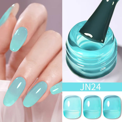 BORN PRETTY 83 Colors 10ml Jelly Nude Gel Nail Polish Autumn Amber Semi Transparent Manicure Soak off UV LED Nails Gel Varnish