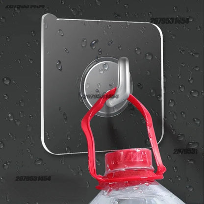 5/10/20/30Pcs Self-adhesive Hook Transparent Door Wall Hook Child Heavy Load Rack Kitchen Bathroom Towel Key Rack Sticky Hook