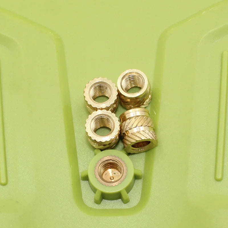 Brass Threaded Insert Nut Kit M2 M2.5 M3 M4 M5 M6 M8 Hot Melt Heat Knurled Embed Injection Copper Insertnut for 3D Print Plastic