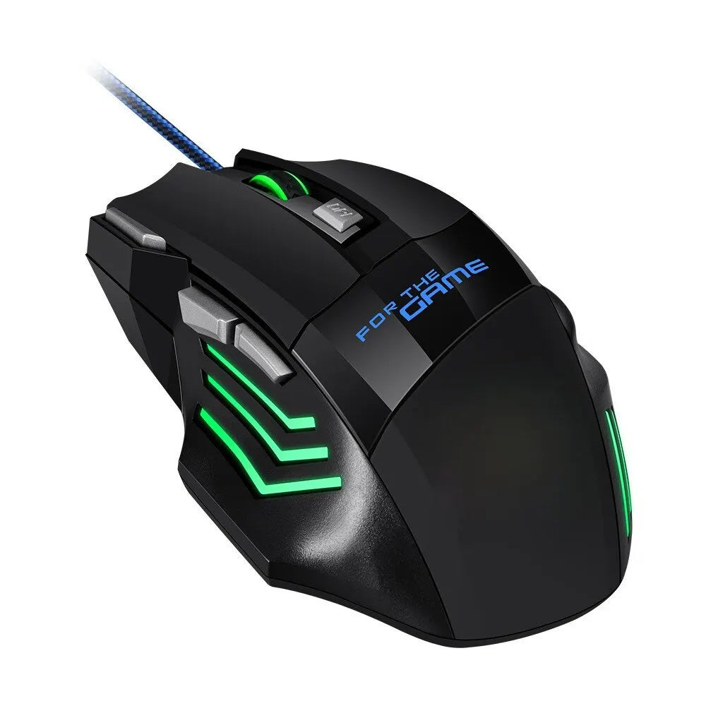 Gaming Mouse RGB Backlit Ergonomic Game Mice 7D Esports Wired Mouse Computer Mouse for Laptop PC Desktop Gamer