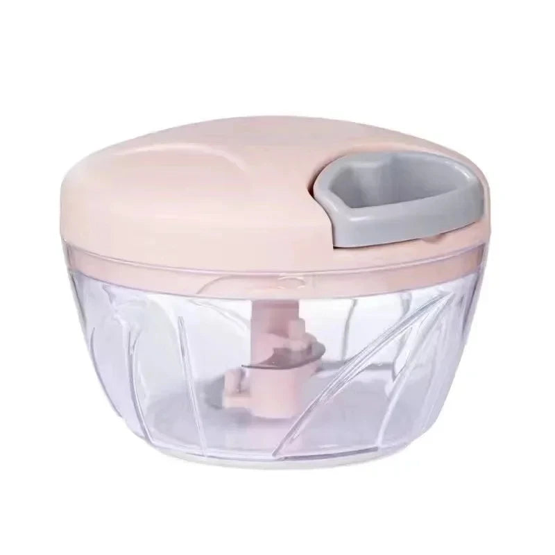 Manual Meat Grinder Garlic Chopper Rotating Garlic Press Vegetable Onion Cutting Machine，160/500/900ML