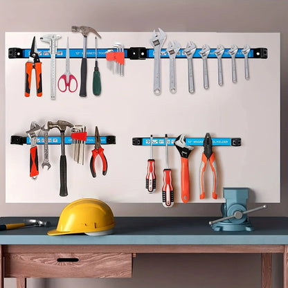 8,12,18,24inch Magnetic Tool Holder Heavy Duty Tool Bar,Space Saving Metal Organizer Rack Tool for Workshop Garage Home