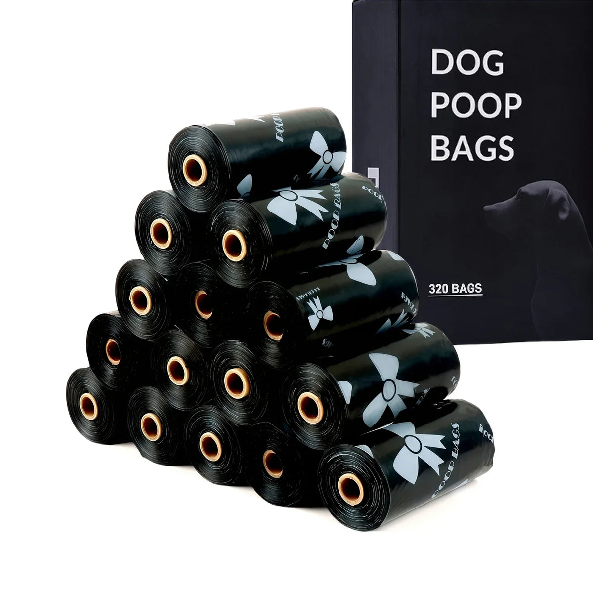 180PCS Dog Waste Bags Thick Leakproof Pet Poop Bags with Easy Carry Rolls for Dogs Cats Walking Outdoor Cleaning