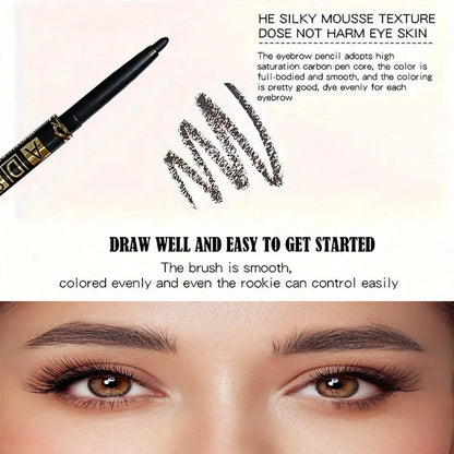 3PCS/9PCS Long-Lasting Waterproof Black Eyeliner Pencil -Smudge-Proof Sweat-Resistant for Bold Eye Makeup, Ideal Gift