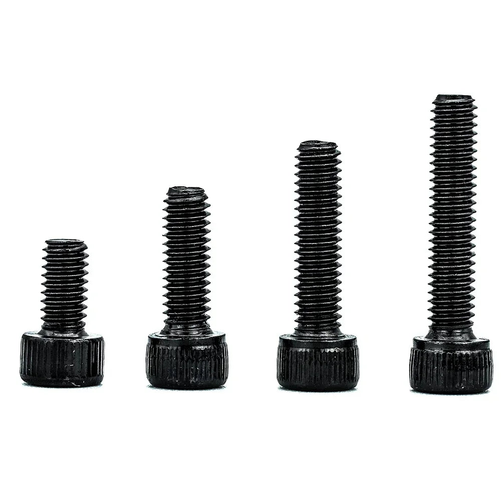 JUIDINTO 1-50pcs Hex Socket Head Cap Screw 12.9 Carbon steel Allen Screw M2 M2.5 M3 M4 M5 M6 M8 M10 Hex Cap Screw Bolt for MTB