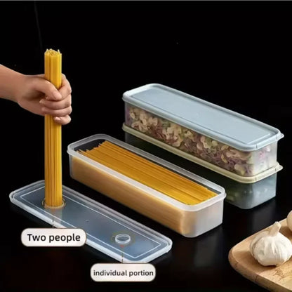 1/2/4 PCS Long Rectangular Food Storage Containers, Plastic Reusable Refrigerator Organizer Boxes Kitchen Accessories