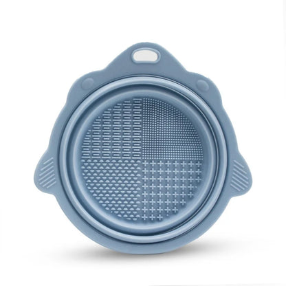 Makeup Brush Cleaner Cleaning Bowl Brush Tool Set Thorough Cleaning Without Hurting Bristles Wet & Dry Powder Puff Dry Cleaner