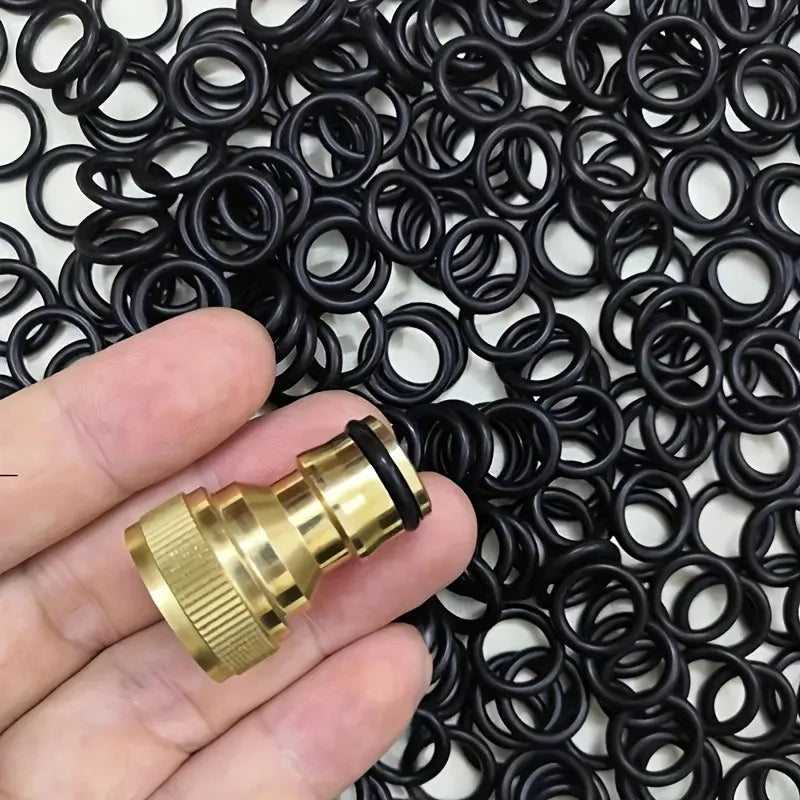 Durable Rubber O-Ring Set for Car Wash - Fit, Leakproof Seal for Water Gun & Faucet Connectors