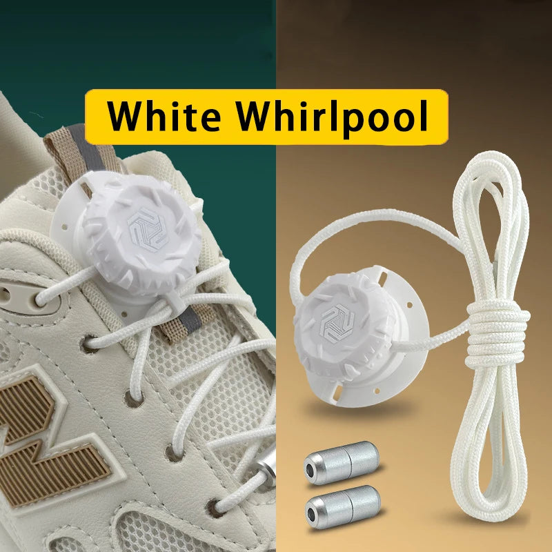 Automatic Shoe Laces No Tie Shoelaces Swivel Buckle Laces Sneakers Thick Rope Shoelace Children Adult Quick Shoe Laces Unisex