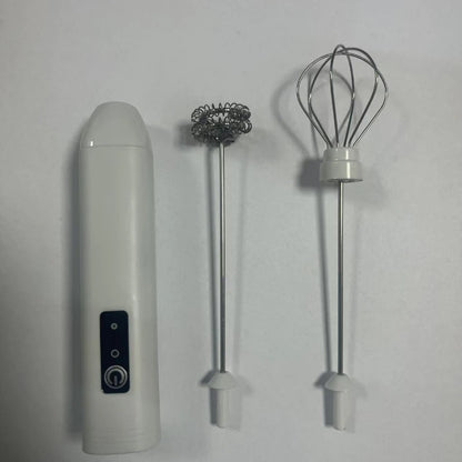 Electric Milk Frother + Egg Beater Wireless Type-C Charging 3 Speeds Mini Handheld Foam Maker Coffee Whisk Cooking Tools