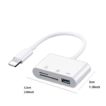 3-in-1 Type C Memory Card Reader Adapter for TF CF SD Cards Compatible with Huawei MacBook Pro And Other Devices